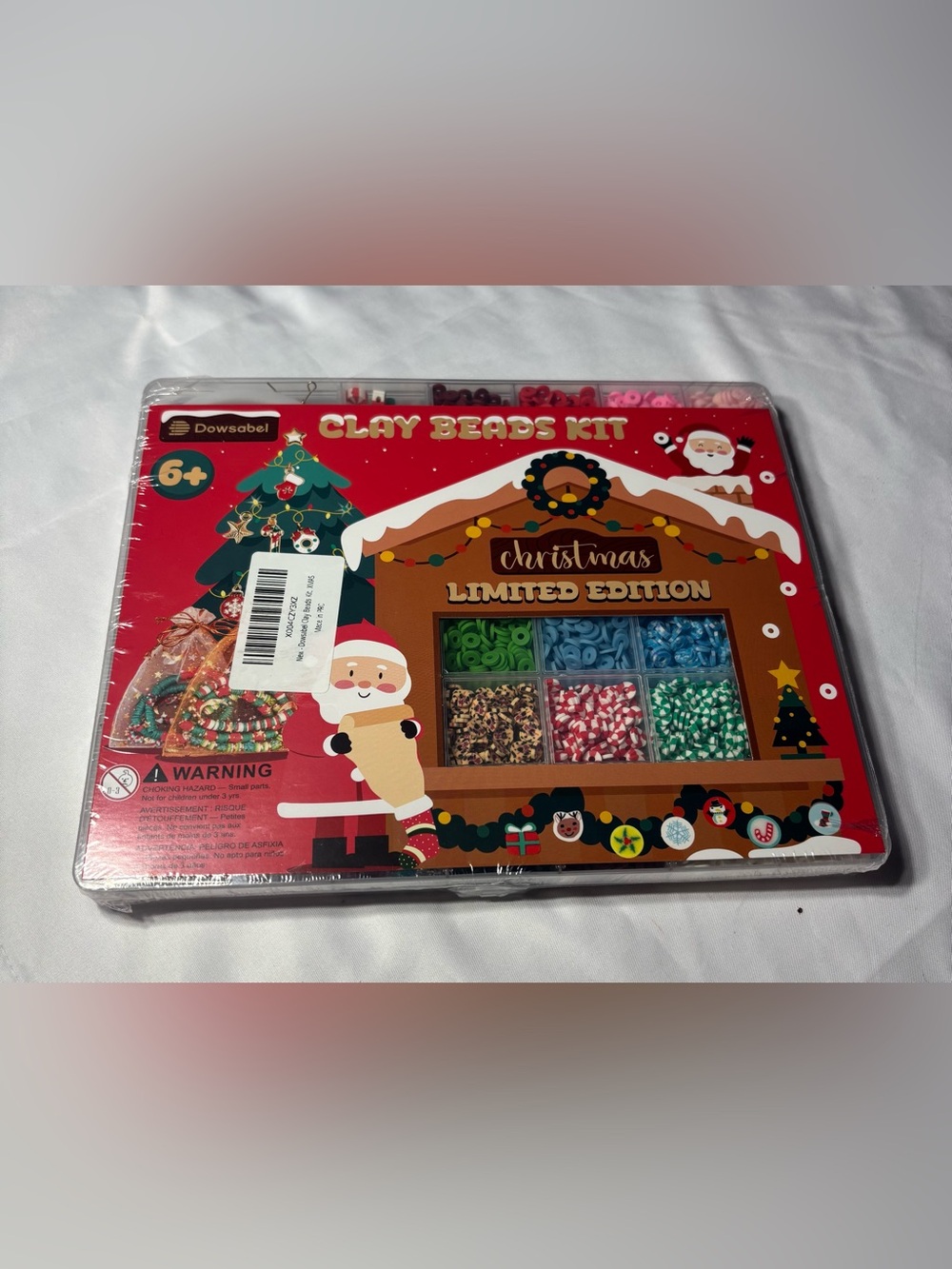 New Christmas Bracelet Limited Edition Clay Beads Kit - Red & Multicolor